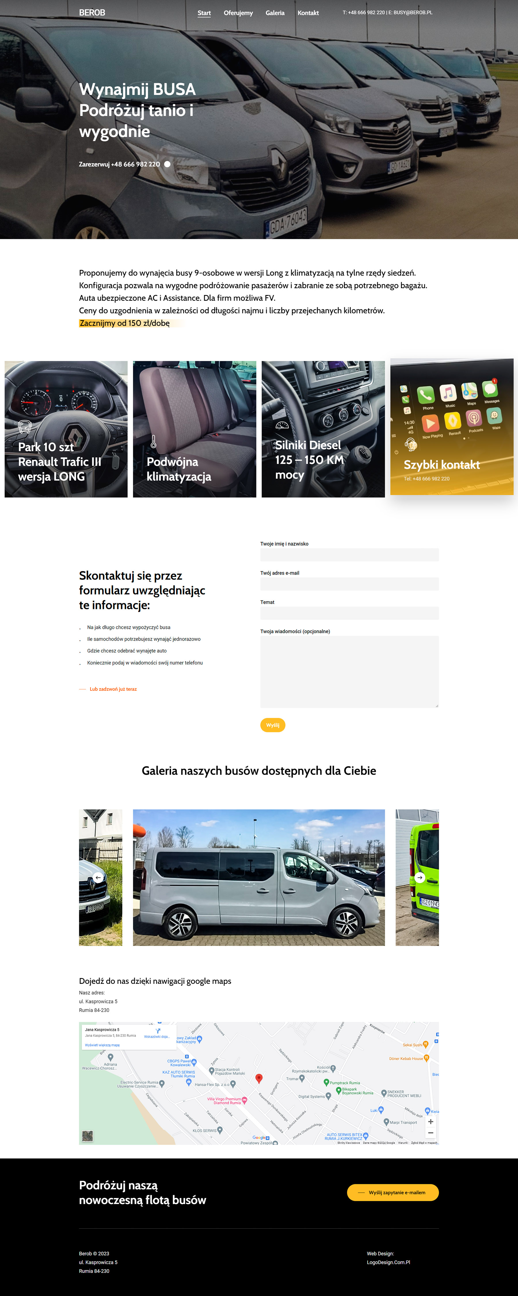 Landing Page Berob Busy | DigitalKrafter.pl