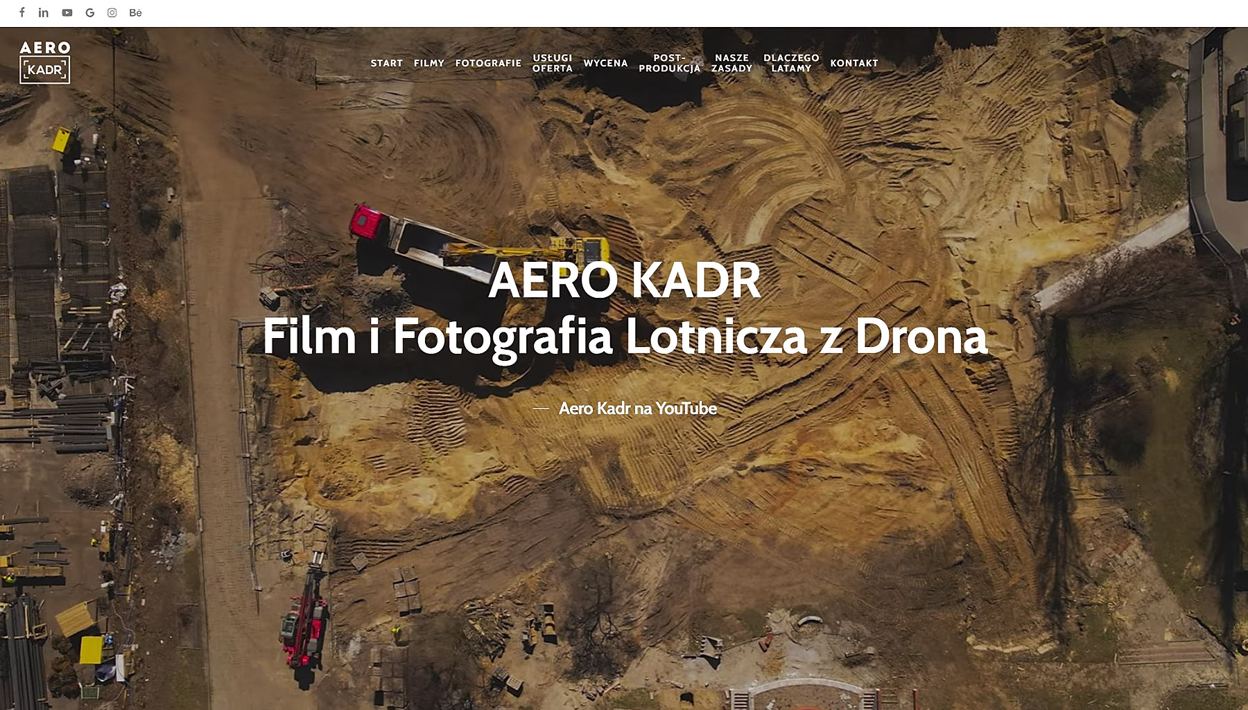 Aero Kadr website screenshot