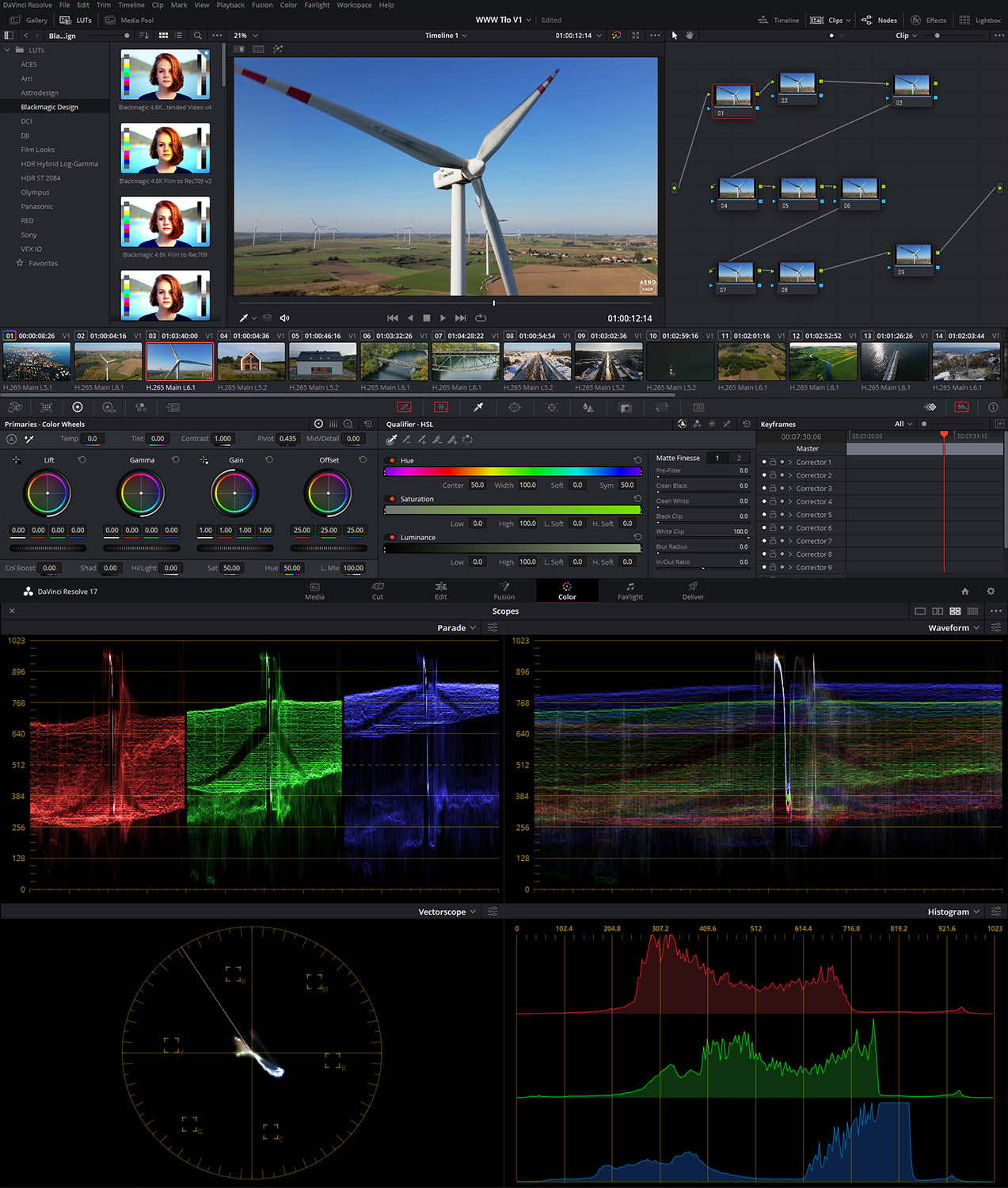 DaVinci Resolve Studio Montage AeroKadr