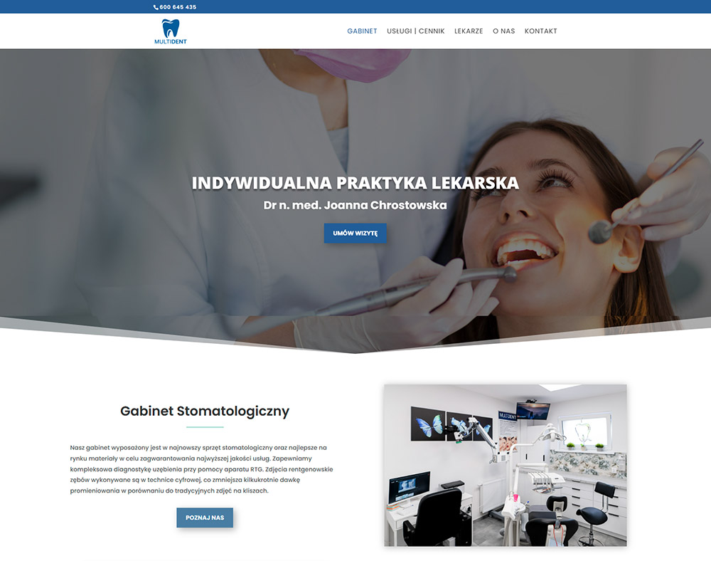 Redesign strony multident-reda.pl